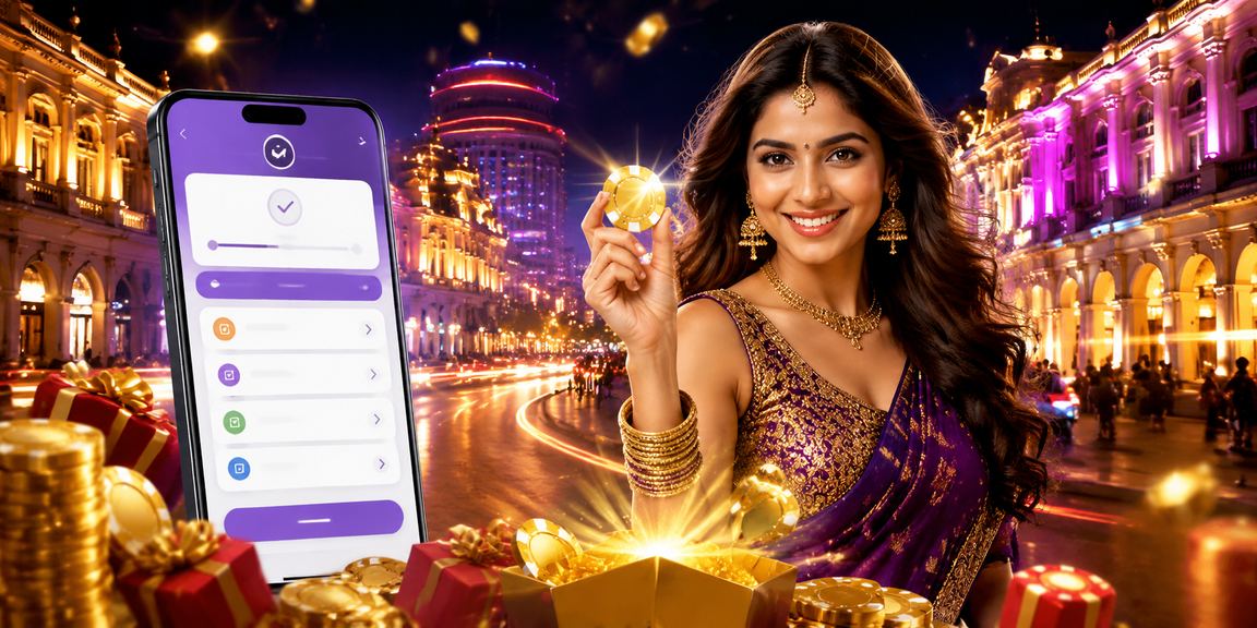 Mobile user placing bets on smartphone in cricket stadium